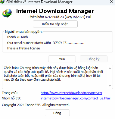 Internet Download Manager (IDM) - Trọn đời photo review